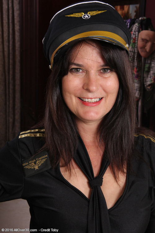 Captain Sherry Lee is ready to takeoff her raiment