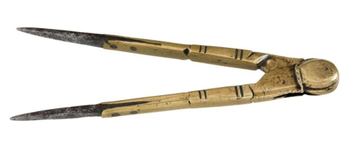 Brass Dividers with steel tips | Zirkel, 1700. Germany. Via Dorotheum.