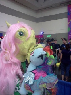 kawaiifluttershy:  zap-apple-acid-trip:  What people do not understand is its really  a cosplayer reenacting a scene from a little known MLP horror fanfic in which an alternate universe Rainbow Dash is absorbed by an extra-dimensional Cuttleshy. I totally