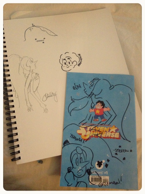 gracekraft:  Haha wow what an amazing night!  Thanks to everyone who showed up, it was great to meet everyone.  Gosh I’m going to try my best to list everybody. I was the girl drawing sketch covers and doing signing like clockwork from about 7-9,