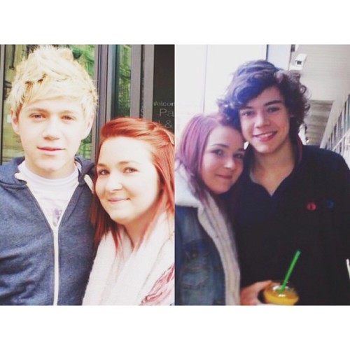 Throwback Thursday to March 2011 when I met Harry & Niall. aw. lol at my red hair tho. #tbt #throwback #thursday #1d #onedirection #harrystyles #niallhoran