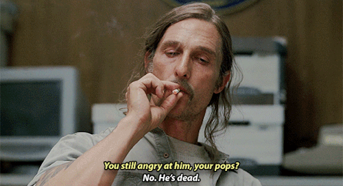 Travis Cohle ⟶ True Detective Season 1: Who Goes There ⟶ True Detective Night Country: Part 2 