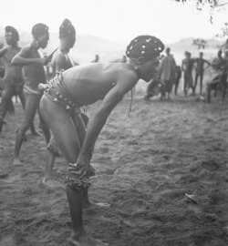 ukpuru: A dancer at an initiation dance,