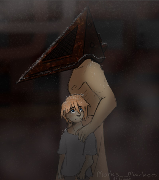 Ink Scarecrow - Pyramid Head Fanart because he got a
