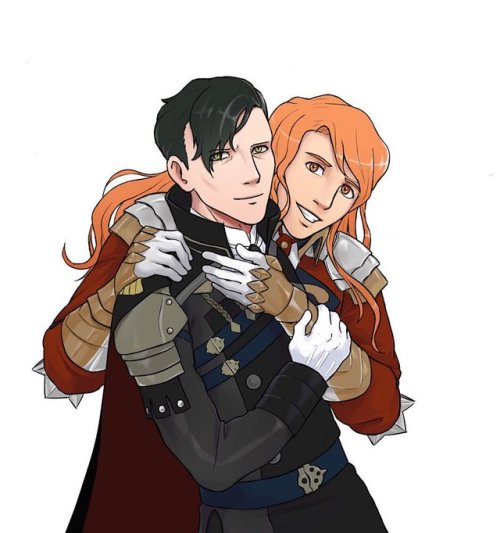 I’ve been inactive here for too long but I’m back with fire emblems… here’s hubert/ferdinand 