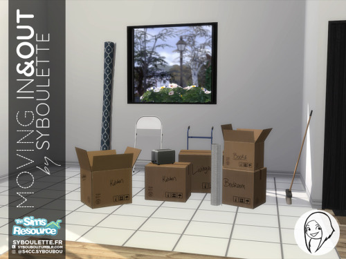 Moving in & out setThis is a set to figure the moving in or out situation for your sims. With th