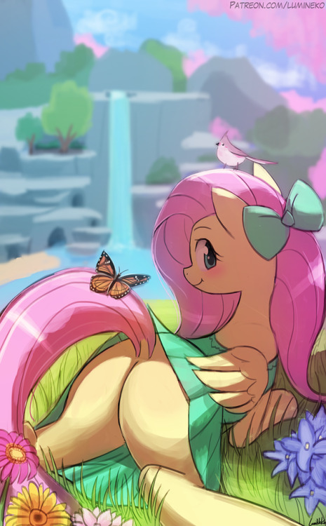 luminekoarts: Flutter’s Paradise   HQ+Nude version here!https://www.patreon.com/posts/hq-nsfw-flutters-16622268Hey all! Just letting you all know there are some speed paint slots open at my patreon! If you would like speed paints + archive and other