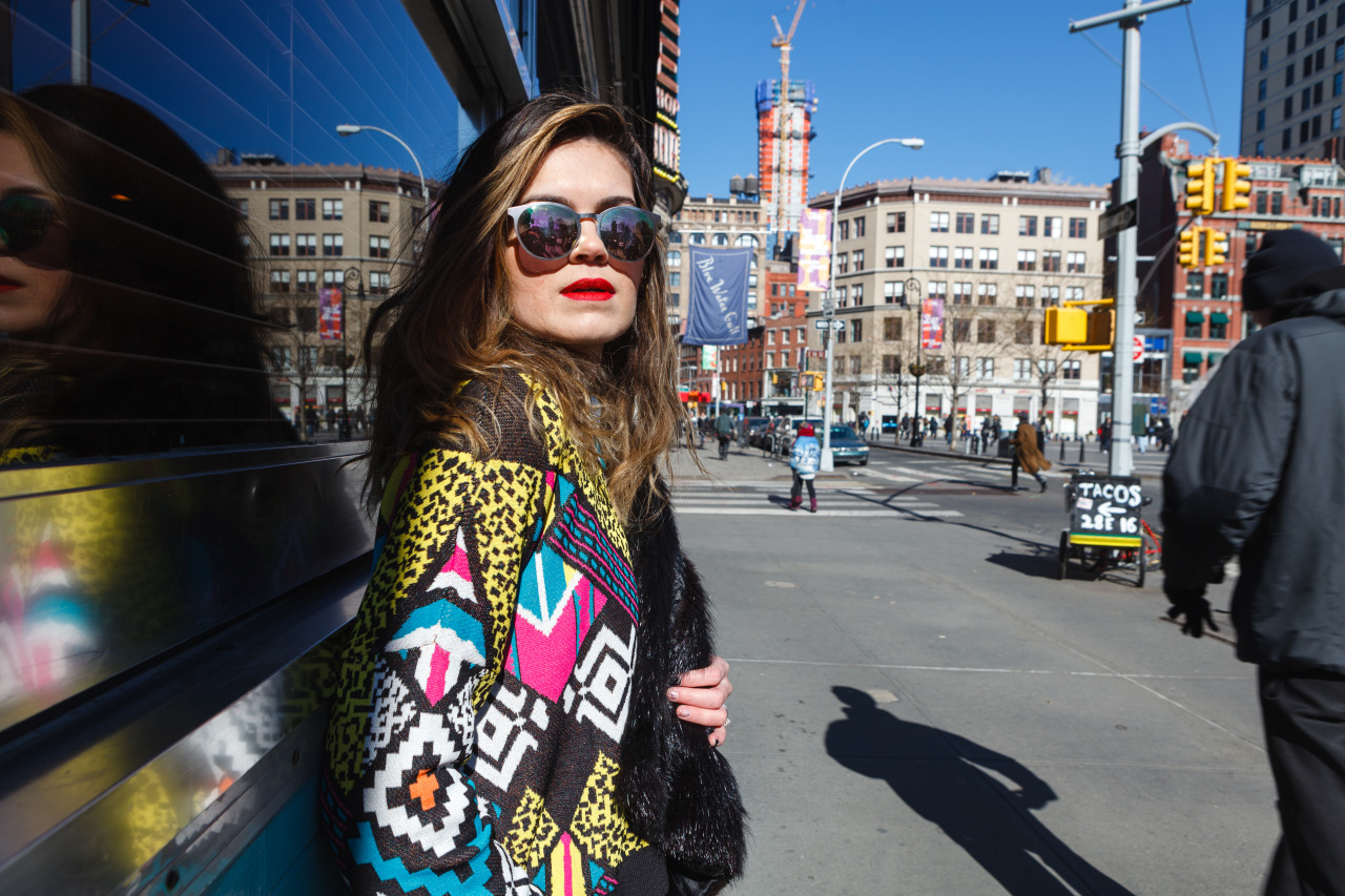 Kathy Buccio in Union Square, Manhattan. February 2016.