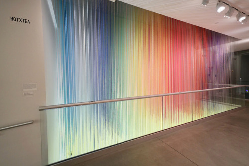 itscolossal:  Vibrant Gradients of Suspended Yarn Reflect HOTTEA’S Personal Memories 