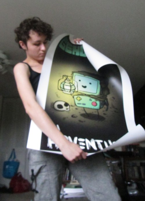 chekhovandowl:BMO Giant Poster GIVEAWAYRules:-> You do not have to follow me, but you should foll