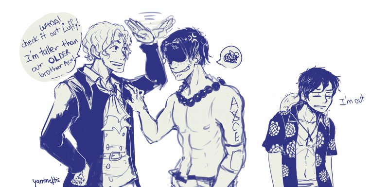 yamineftis:  Continuation of this comic Ace may have won but Sabo’s still a lil
