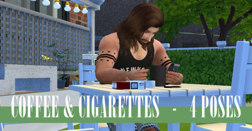 - TS4 - Coffee &amp; Cigarettes -Download : Mediafire4 solo poses for your coffee and cig sims l