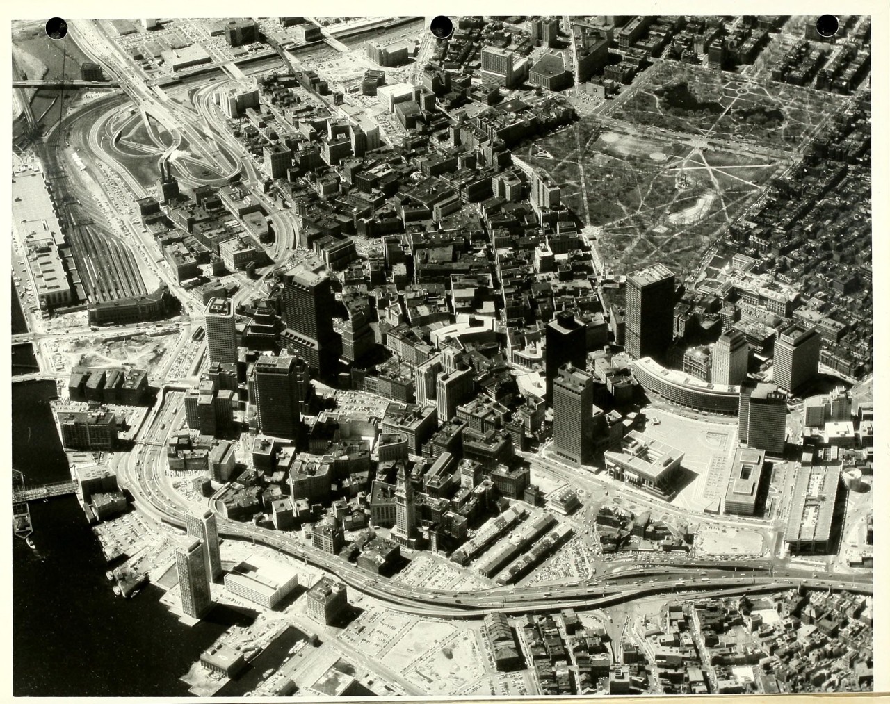 Aerial view of what’s left of Boston