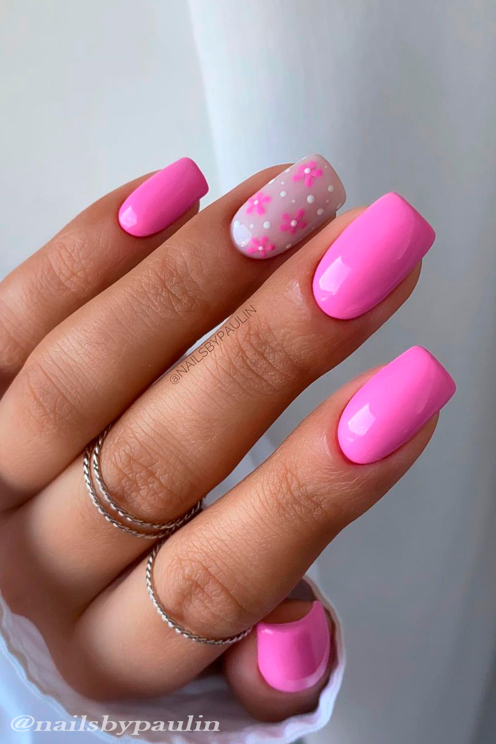 30 Playful Pink Nail Art Designs For Every Occasion : Shades of Pink Short  Nails