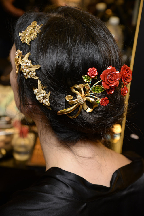 passivites:Hair at Dolce & Gabbana Fall/Winter 2015