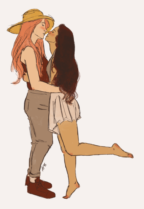 flurgburgler:tiny warm up doodle: maxanne modern au…thing?