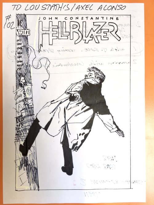 alphacomicsvol2: Hellblazer #102 Unused Cover by Sean Phillips