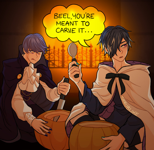 HAPPY HALLOWEEN!! don’t forget to leave an entire pumpkin and a glass of milk out for Beelzebub toni