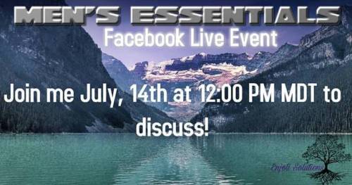 Join me July, 14th for my Facebook Live Event to discuss Men’s Essentials! RSVP: http://enjoli