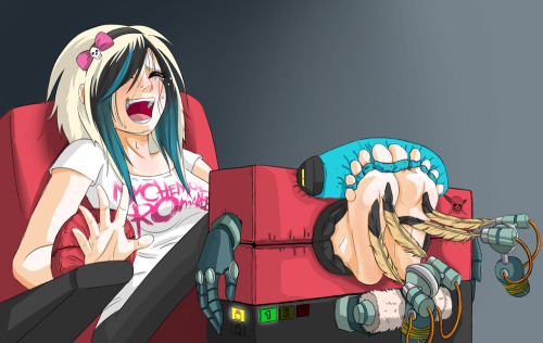 beautifulfeettickled:  Kill the emo girl (Re-do) - by pirata3