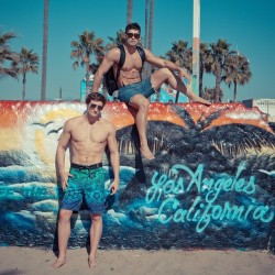 randyblueofficial:  Lance Alexander and Diego Sans in Welcome to LA episode 4 (at Venice Beach Boardwalk)