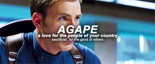 jaimelannisther:steve rogers + the four types of love