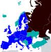 European Union & association agreements VS Eurasian Union
LukaNieto:
“-Members of the EU in Dark Blue
-States with association agreements in Light Blue
-Prospective members of the EAU in Dark Red
-Eastern European undecided states in stripes
Both EU...