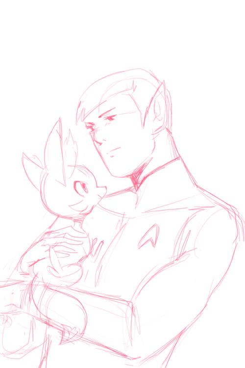 A few sketches from the Star Trek/Pokemon saga