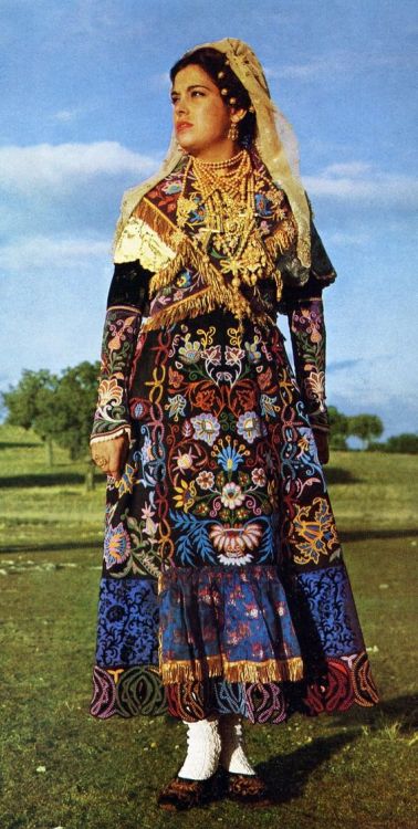 Charro folk costume of the Salamanca region, Spain