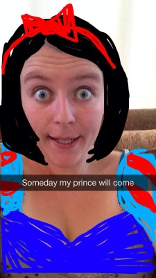 collarbones-andcigarettes:  kellycuppycake:  Snapchats starring me as Disney princesses.  You are amazing why aren’t we friends 