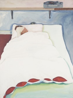 thunderstruck9:  Norbert Tadeusz (German, 1940-2011), Im Bett [In Bed], 1964. Oil on canvas, 125 x 95 cm.