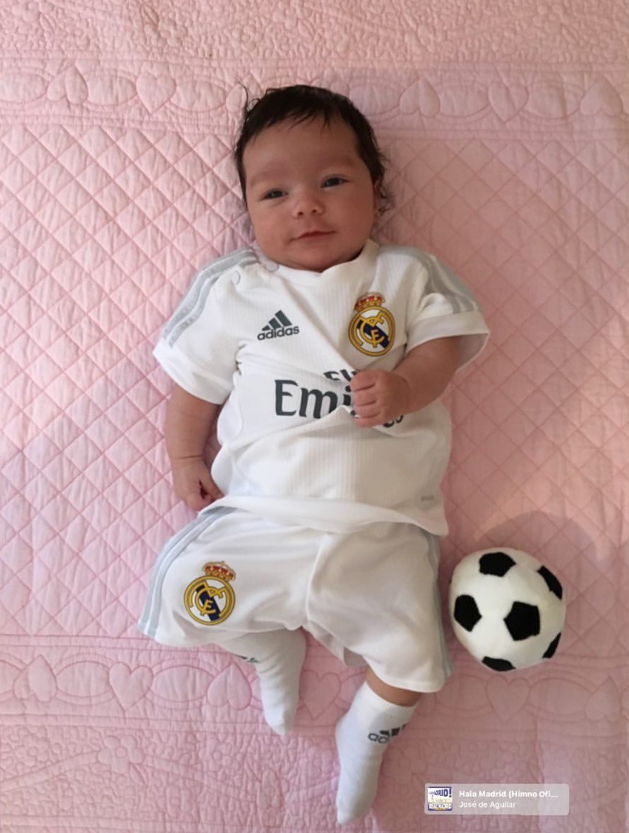 Pin by Chaima aic on la Famillia  Baby girl outfits newborn, Real madrid  football club, Real madrid team