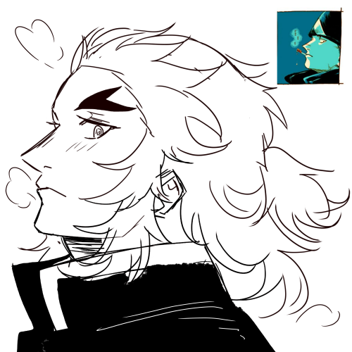 Trying To Draw Kyojuro The Way Kotteri Sensei Draws Aleksander Because The Way She Draws Men Gives Me