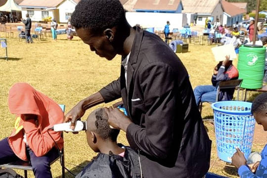 Lined-Up Girls Shave Heads at School Before Form 1 Admission