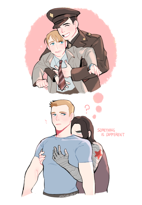 sodam-art:  request for Steve and  Bucky ( I am not getting request anymore) 