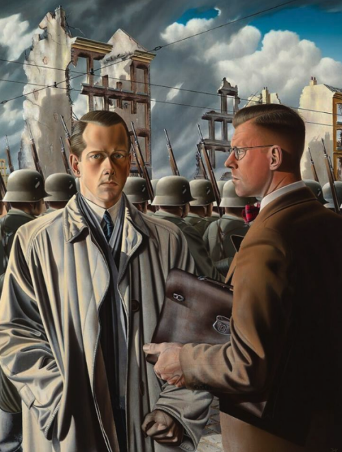 alanspazzaliartist:Jan Hendrik Verstegen - Tyranny of the Steel Helmets [1947]