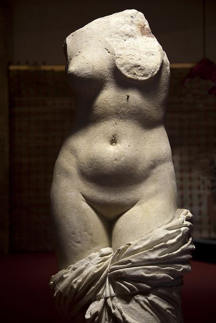 sabinerondissime:Aphrodite  Venus , 2500 years ago Paestum Archaeological Museum, Campania, Cilento NP, Italy