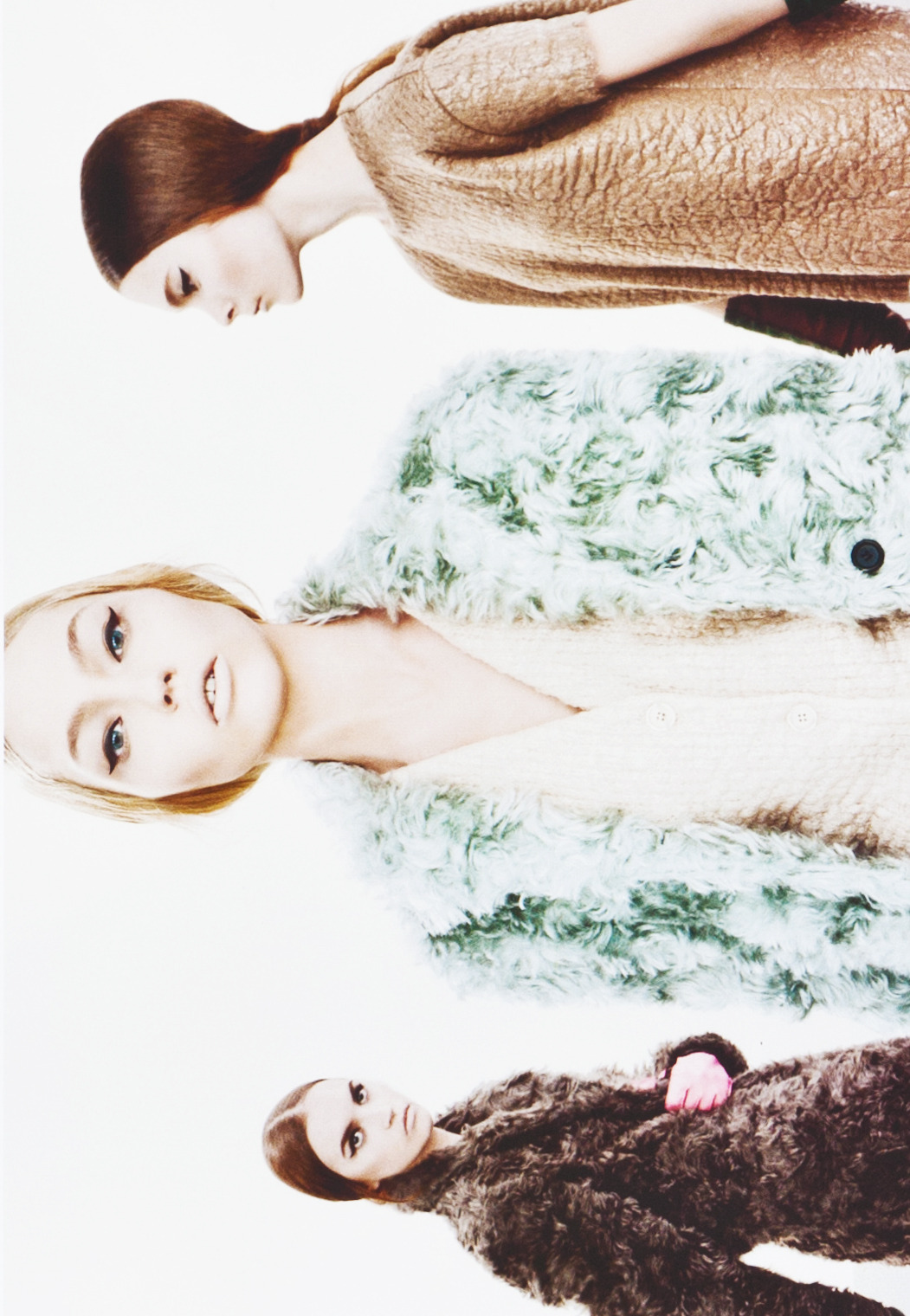 meiselmuse:  Sasha Pivovarova,Irina Kulikova &amp; Anabela Belikova/Prada Fall