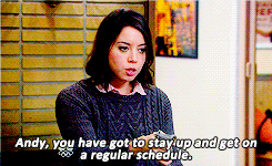 sugaontherim: Andy got back from London two days ago and he still has jet lag. It’s