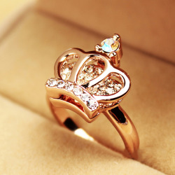 stylelist-tidebuy:  New Fashion Hollow-out Double-deck Crown Ring 