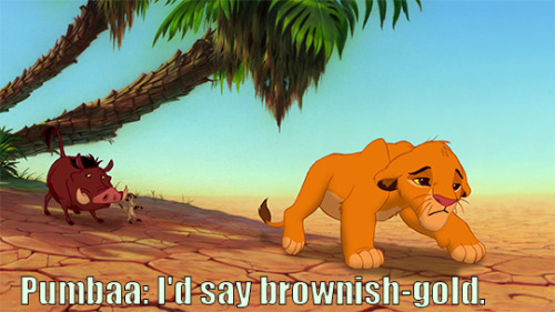 sparkymidnight:rev-va:solar-citrus:disneyismyescape:Is Simba actually a metaphor for The Dress?I am 