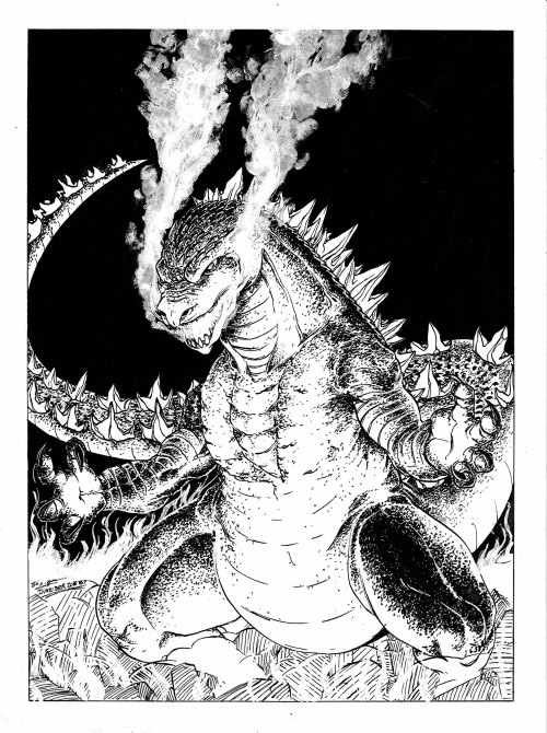 Inktober #7 The king of monsters!