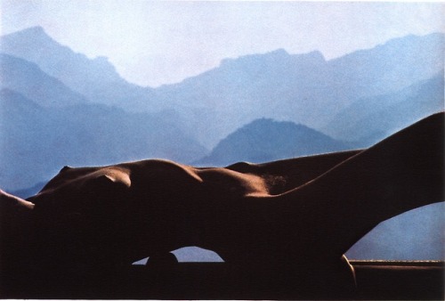 Lucien Clergue: Nu des Baux I, II, Les Baux-de-Provence, 1974