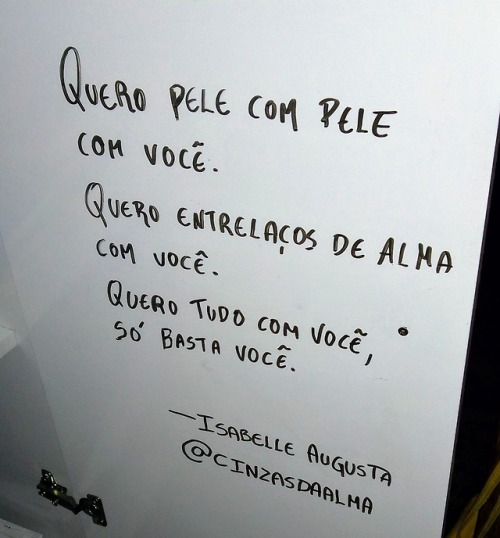 Sinta todos os meus átomos.