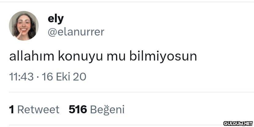 ely @elanurrer allahım...