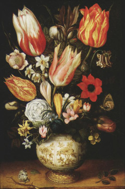 Enginkid88Modern:  Christoffel Van Den Berghe (Active 1617-1642) -Tulips, Roses,
