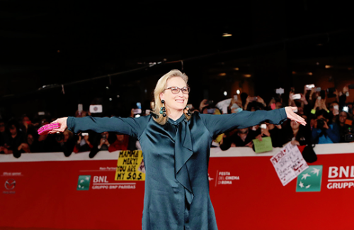 Meryl Streep walks a red carpet for &lsquo;Florence Foster Jenkins&rsquo; during the 11th Ro