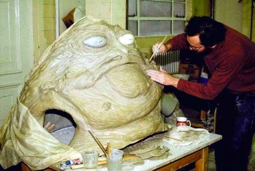 From the drawing board to the screen: my favorite Star Wars character, Jabba the Hutt.