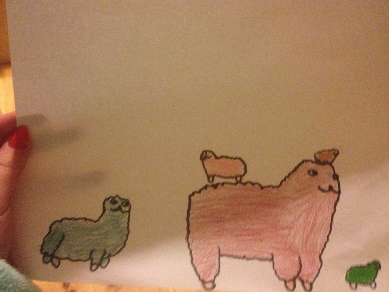 buildabitchworkshop:  psychedelicpaprika:My brother drew alpacas for me he’s 9