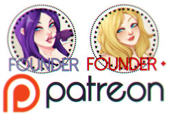 So I updated Patreon with some new tiers. They’re more expensive but they’re absolutely worth it. I also offer more versions of the pictures to the lower tiers. (bronze, silver, gold)  ❥ Founder - (REWARDS) 2 slots;-Full Size Images-Traditional